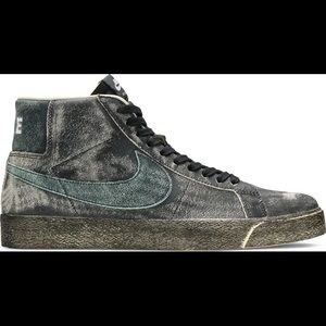 Nike SB Blazer Mid Faded Black size 12